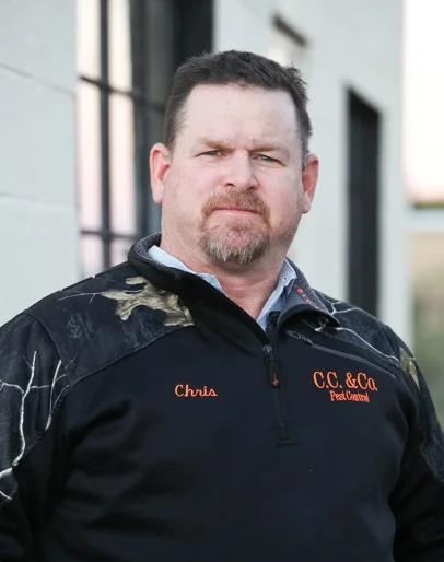 Chris Gotcher, pest control technician in Abilene