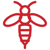 Icon bee removal red