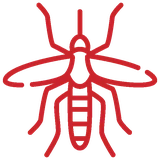 Icon mosquito control red